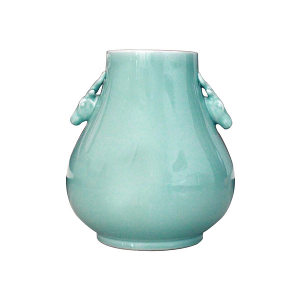 Celadon Deerhead Vase - BlueJay Avenue