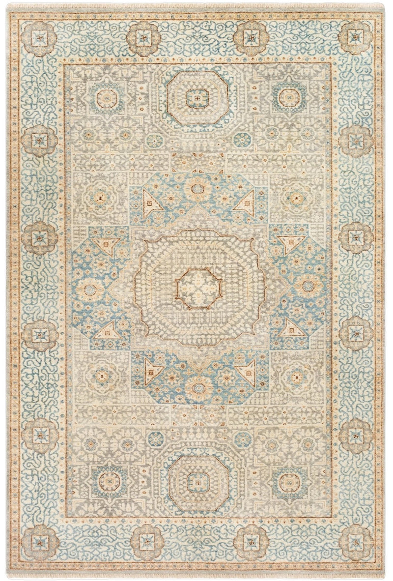 Charette Aqua Area Rug - BlueJay Avenue