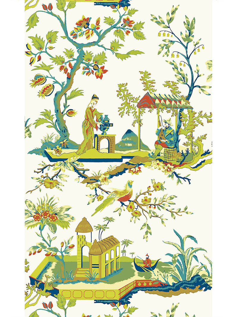 Ch'In Ling Wallpaper, Ivory - BlueJay Avenue