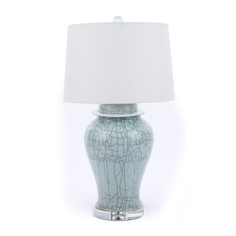 Crackle Cealdon Temple Jar Table Lamp - BlueJay Avenue