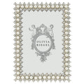 Crystal & Pearl Silver Picture Frame - BlueJay Avenue