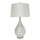 Crystal Shell Vase Lamp, White - BlueJay Avenue