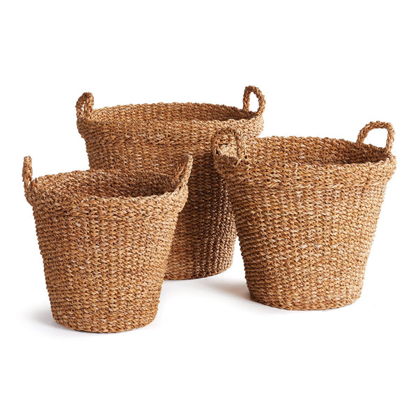 Daemyn Tapered Baskets With Handles, Set of 3 - BlueJay Avenue