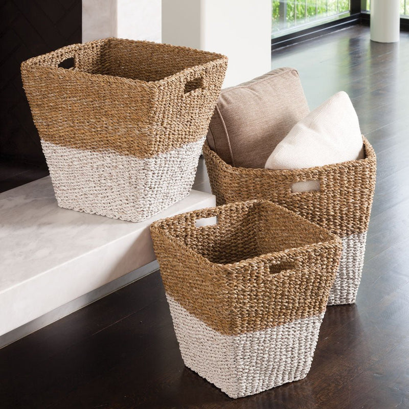 Dakota Rectangular Storage Baskets, Set of 3 - BlueJay Avenue