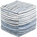 Denim Pouf Ottoman - BlueJay Avenue