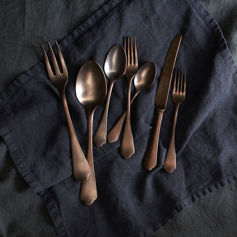 Dolce Vita Cutlery Set, Pewter Bronze - BlueJay Avenue