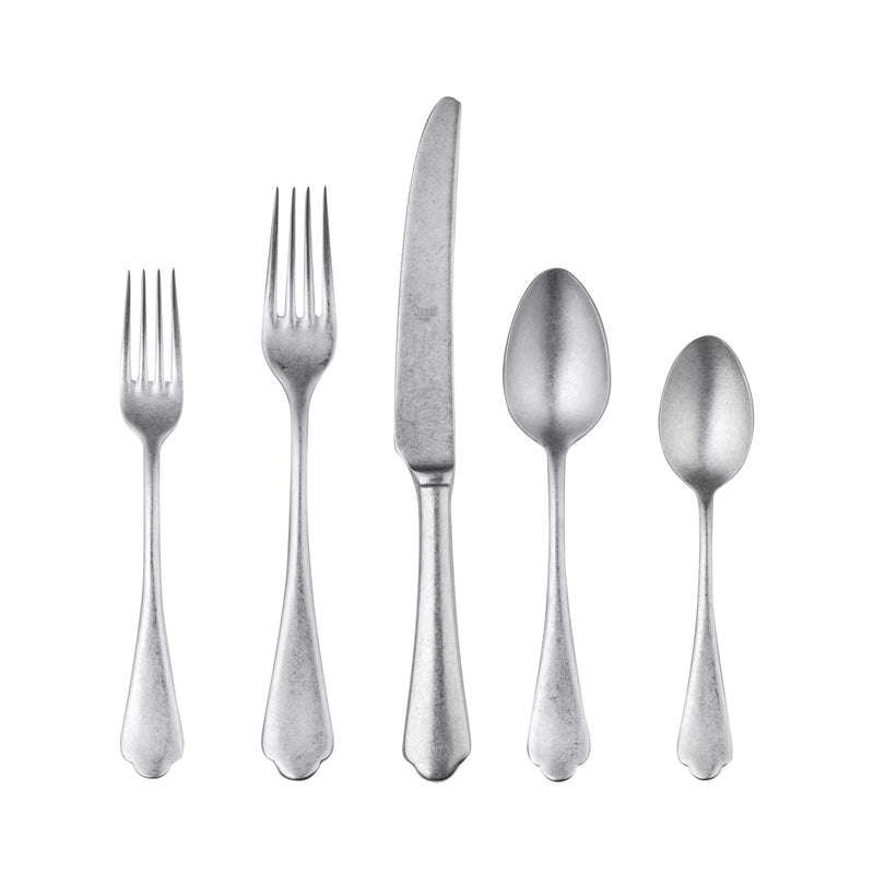 Dolce Vita Flatware Set, Pewter - BlueJay Avenue