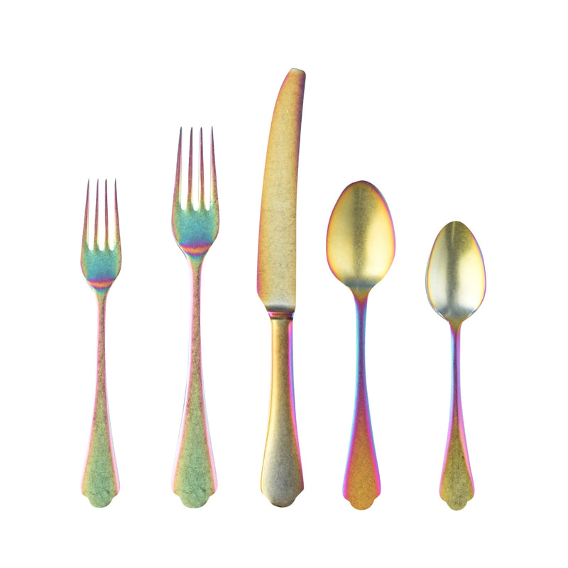 Dolce Vita Pewter Rainbow Cutlery Set - BlueJay Avenue