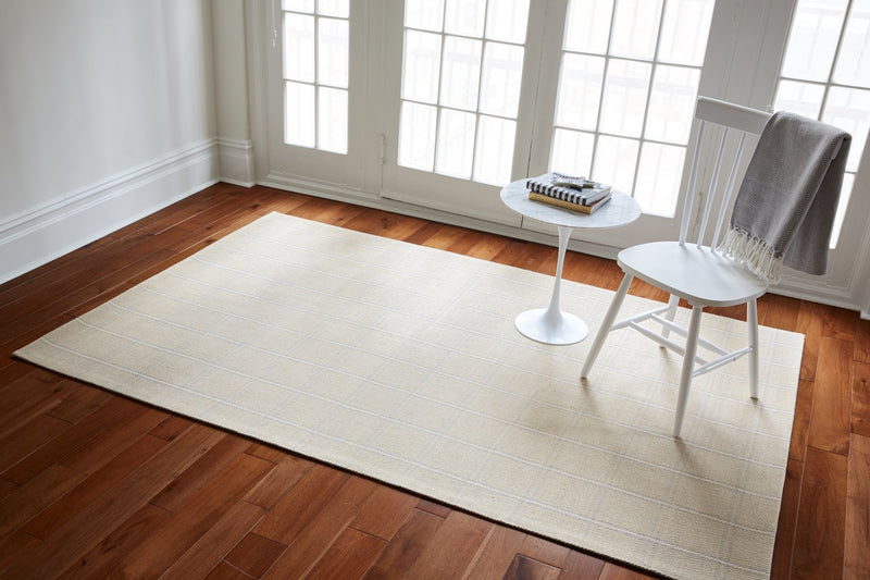 Dover Beige Hand Woven Wool Area Rug - BlueJay Avenue