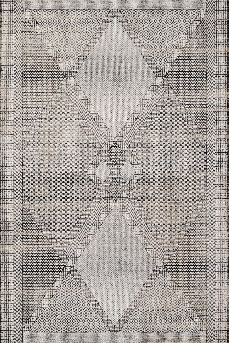 Eleanor Black & White Woven Rug - BlueJay Avenue