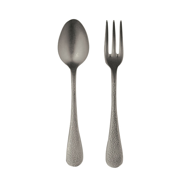 Epoque Titanium Coating 2 pc Pewter Finish Serving Set - BlueJay Avenue