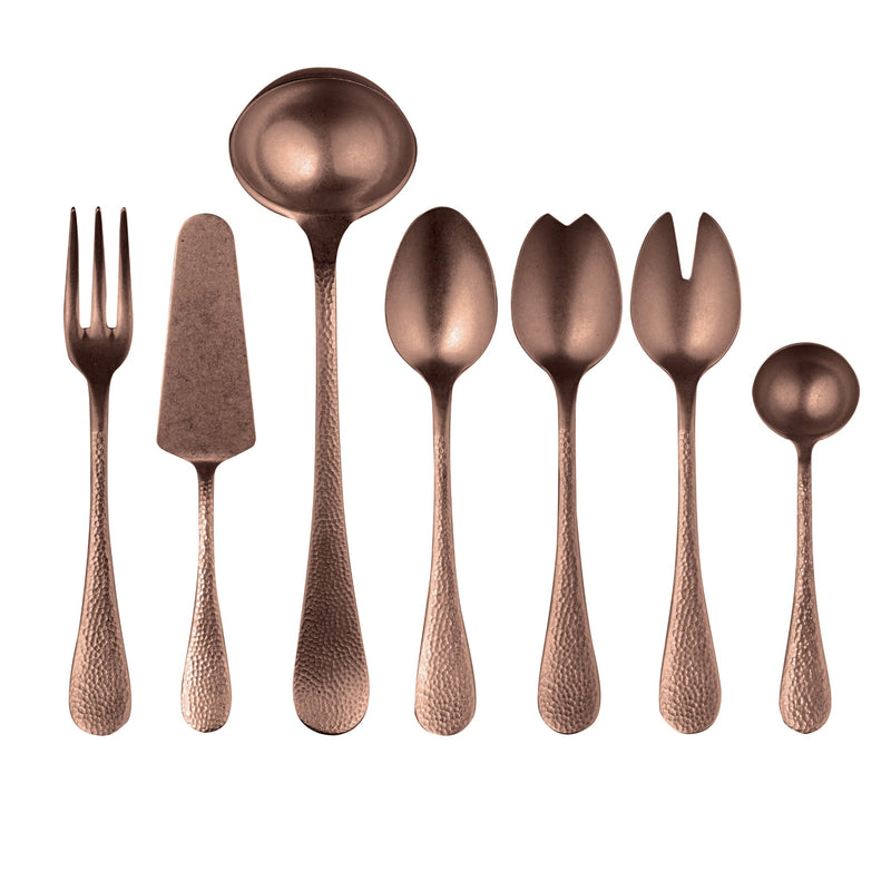 Epoque Titanium Coating 7 Pcs Pewter Finish Serving Set - BlueJay Avenue