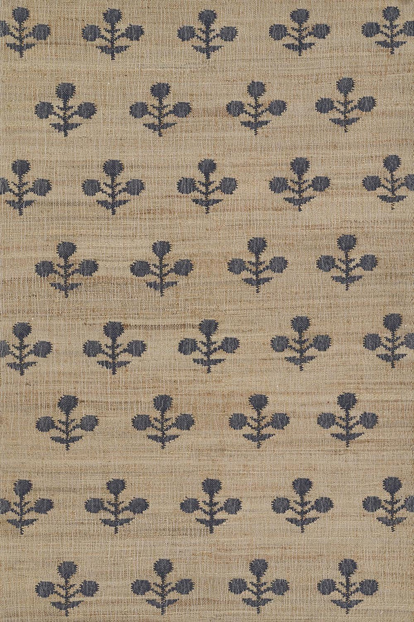 Erin Gates by Momeni Orchard Bloom Blue Hand Woven Wool and Jute Area Rug - BlueJay Avenue