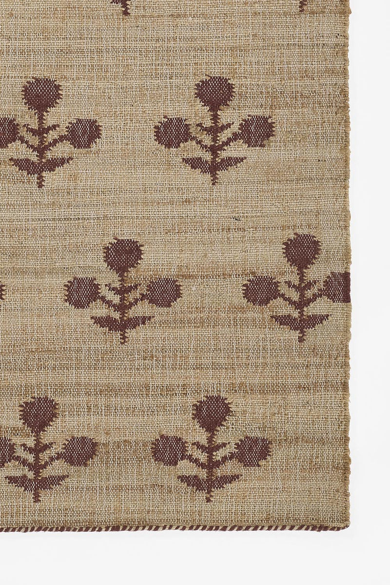 Erin Gates by Momeni Orchard Bloom Rust Hand Woven Wool and Jute Area Rug - BlueJay Avenue