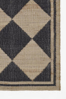 Erin Gates by Momeni Orchard Diamond Jute Area Rug, Black - BlueJay Avenue