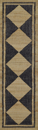 Erin Gates by Momeni Orchard Diamond Jute Area Rug, Black - BlueJay Avenue