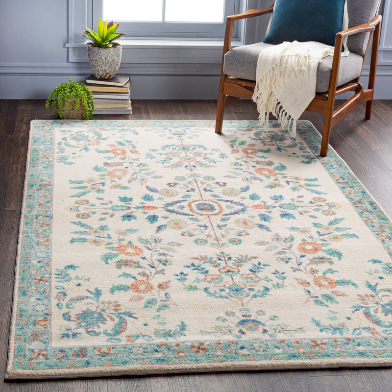 Esra Contemporary Cream Area Rug - BlueJay Avenue