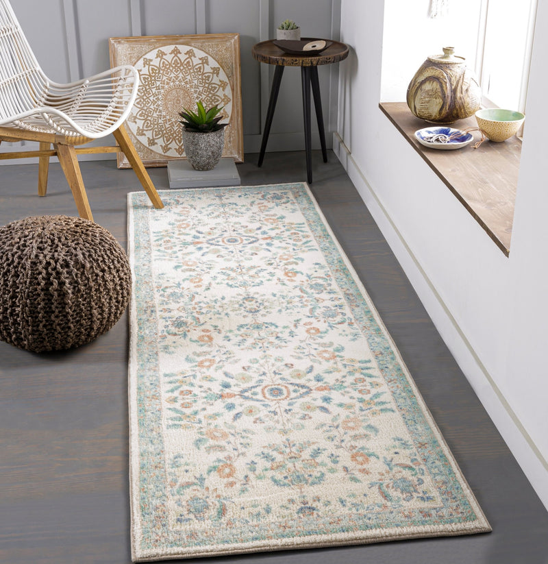 Esra Contemporary Cream Area Rug - BlueJay Avenue