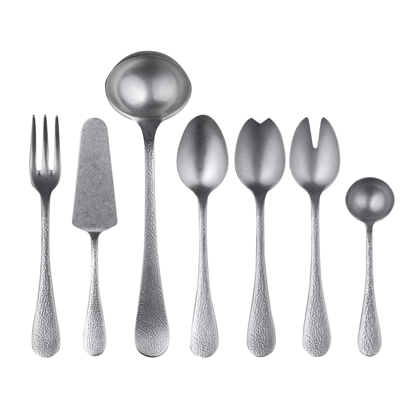 Full Serving Set 7 Pcs Epoque Pewter Finish - BlueJay Avenue