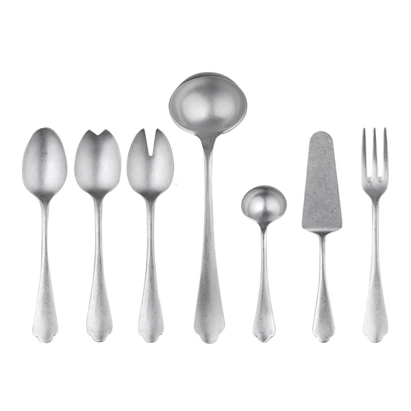 Full Serving Set 7Pcs Dolce Vita Pewter - BlueJay Avenue