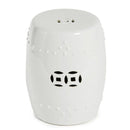 Garden Stool Large, White - BlueJay Avenue