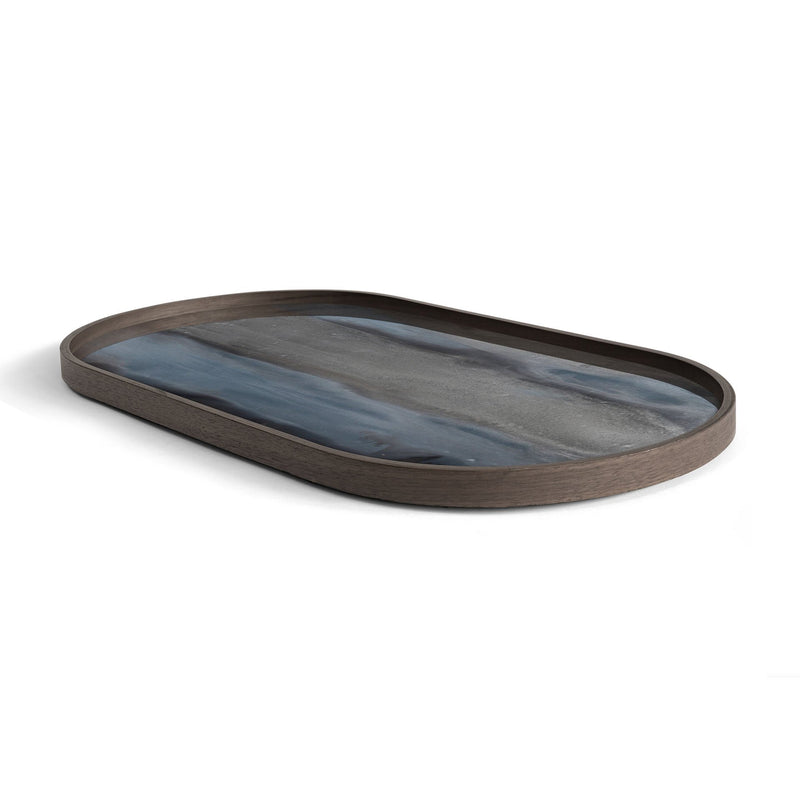 Graphite Glass Serving Tray - BlueJay Avenue
