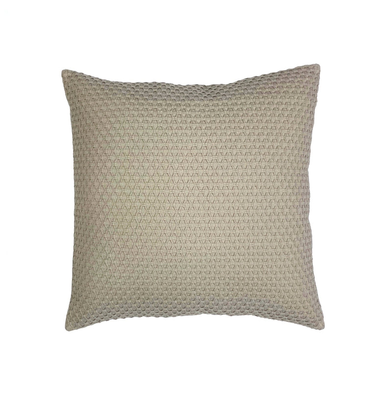 Grey Textured Pillow Cover with Insert, 18x18" - BlueJay Avenue