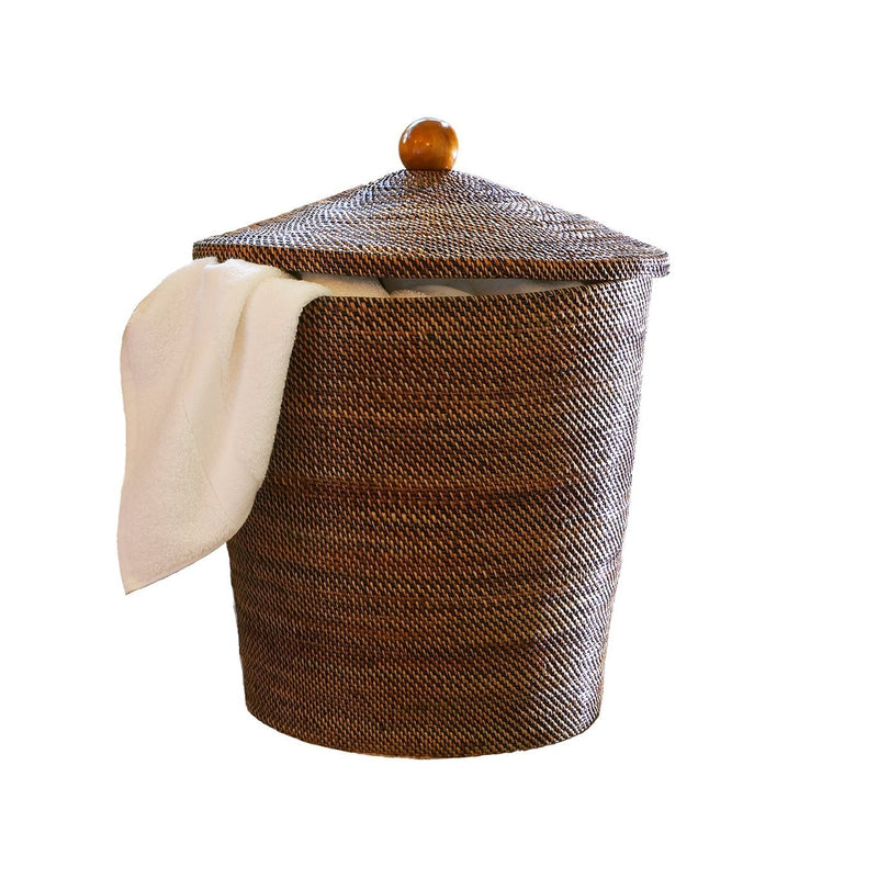 Hand Woven Basket With Cover - BlueJay Avenue