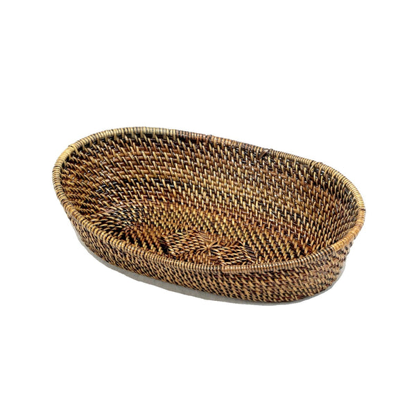Hand Woven Oval Bread Basket By Calaisio - BlueJay Avenue