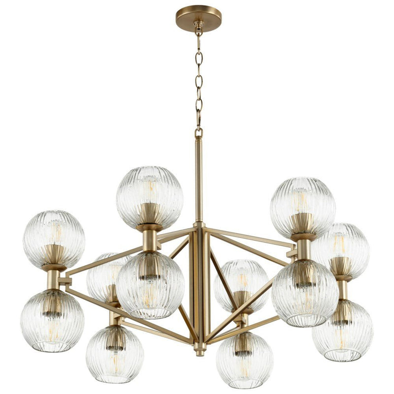 Helios Chandelier, Gold - BlueJay Avenue