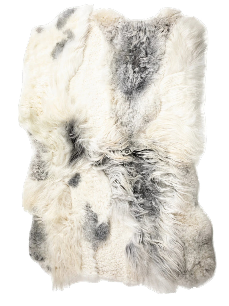 Icelandic Fur Rug in Grey, 4'x6' - BlueJay Avenue