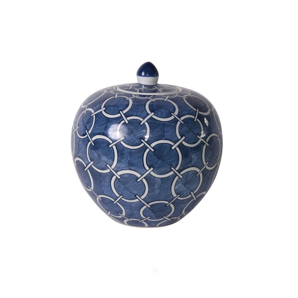 Indigo Blue Circle Melon Jar - BlueJay Avenue