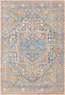 Iris Iris Navy Blue Area Rug - BlueJay Avenue