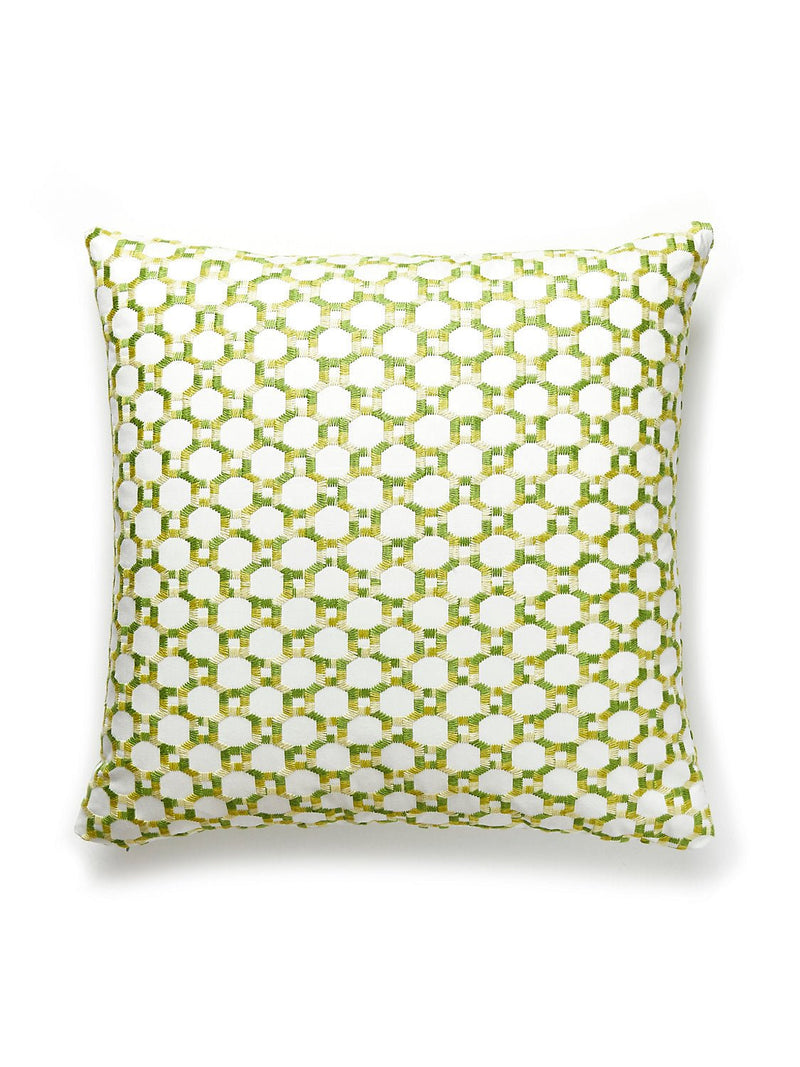 Island Trellis Pillow, Green - BlueJay Avenue