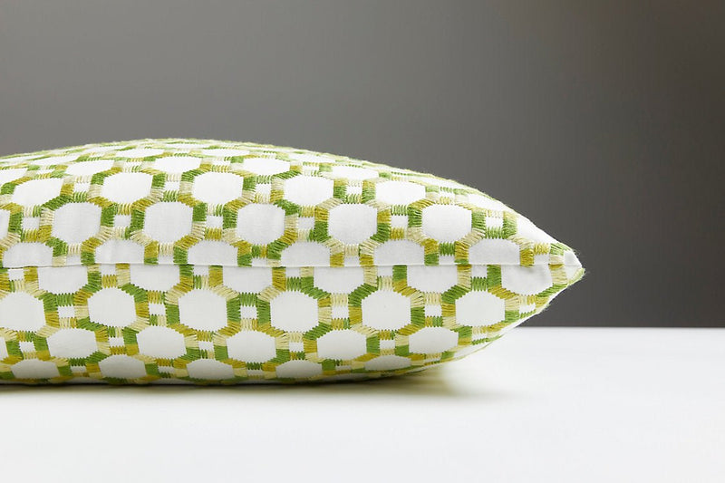 Island Trellis Pillow, Green - BlueJay Avenue