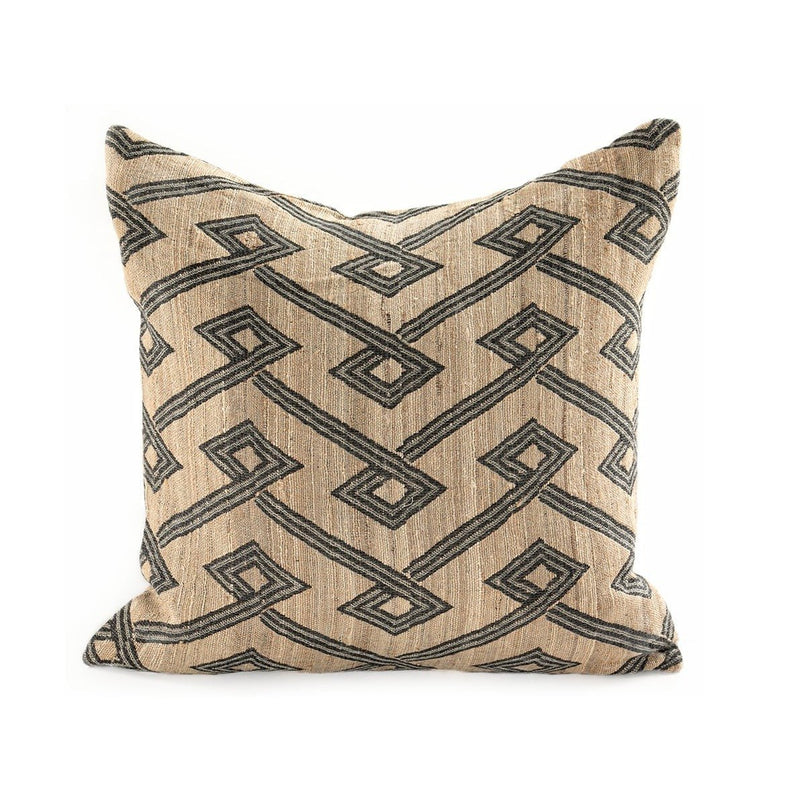 Kalahari Wool/Silk Throw Pillow, 20" - BlueJay Avenue