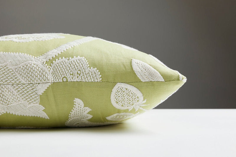 Kensington Embroidery Pillow, Celery - BlueJay Avenue