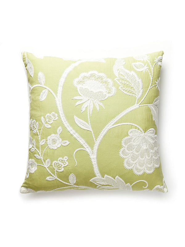 Kensington Embroidery Pillow, Celery - BlueJay Avenue