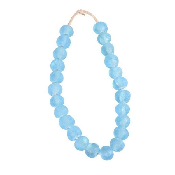 Kesia Sea Glass Beads, Aqua Blue - BlueJay Avenue