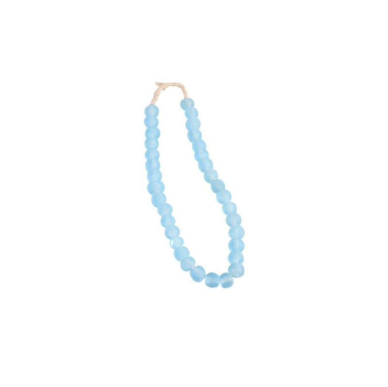 Kesia Sea Glass Beads, Aqua Blue - BlueJay Avenue