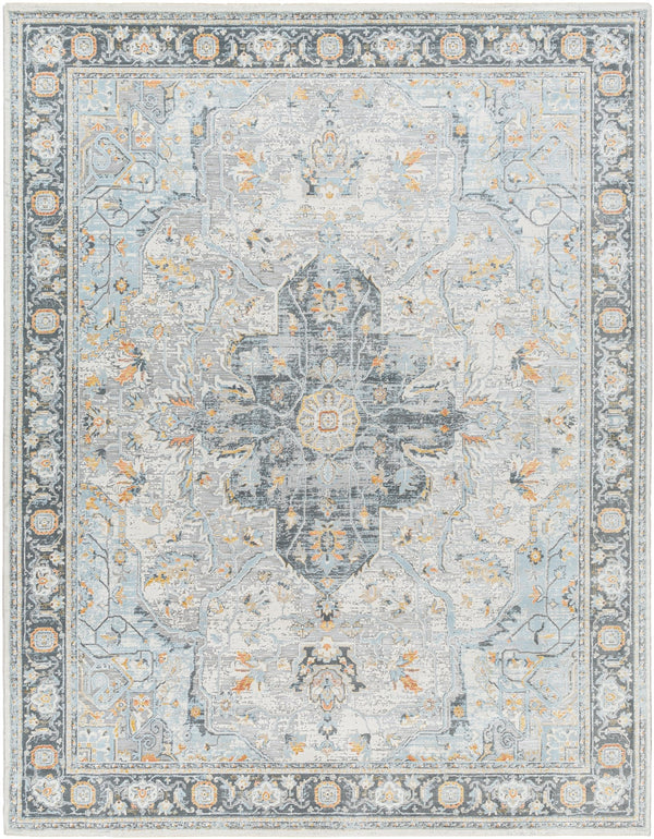 Laina Traditional Grey Rug - BlueJay Avenue