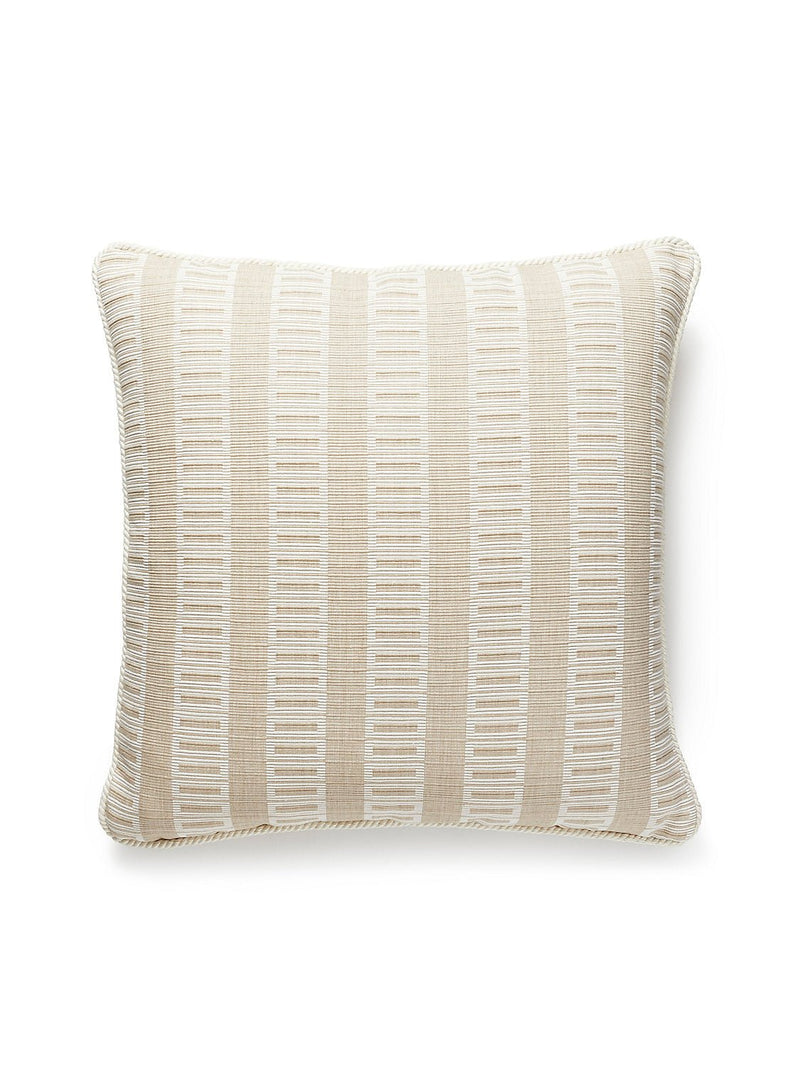 Lark Stripe Pillow, Sand Dollar - BlueJay Avenue