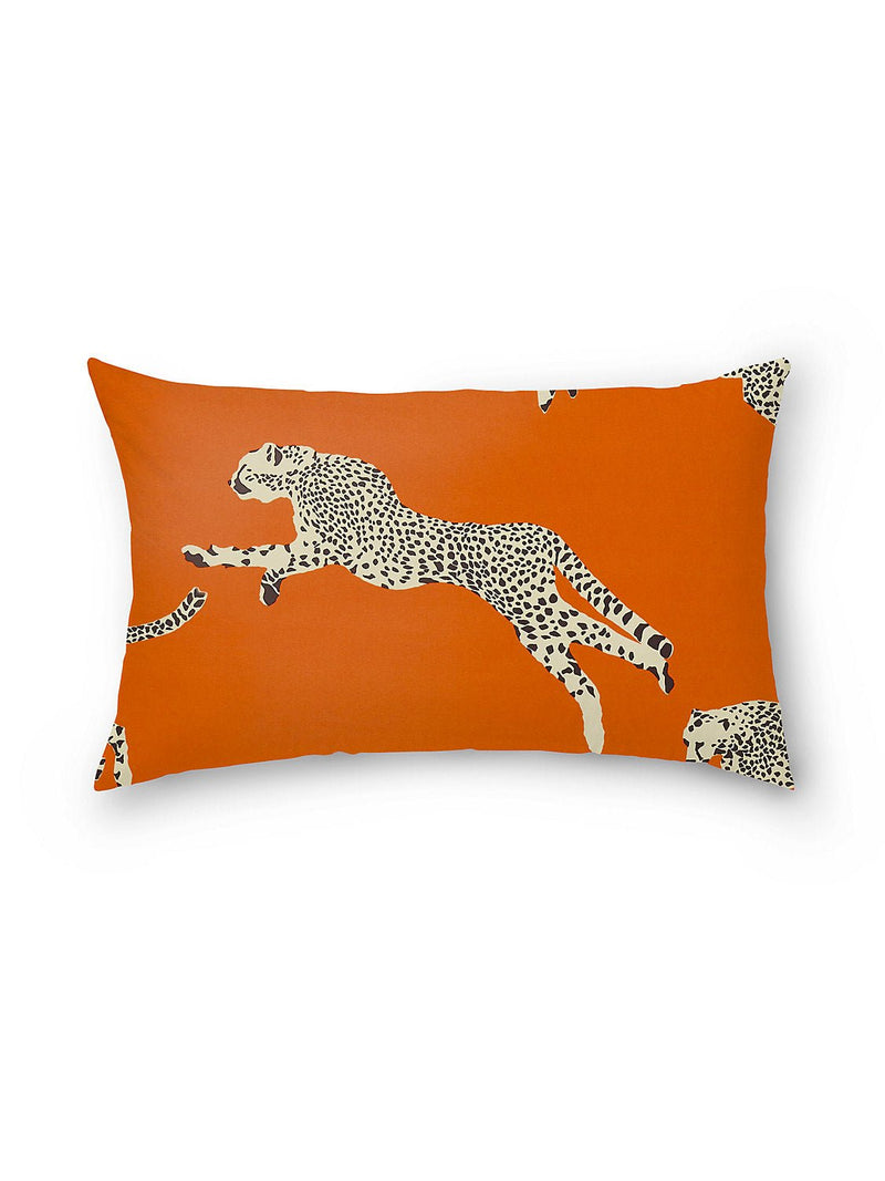 Leaping Cheetah Lumbar Pillow By Scalamandre - BlueJay Avenue