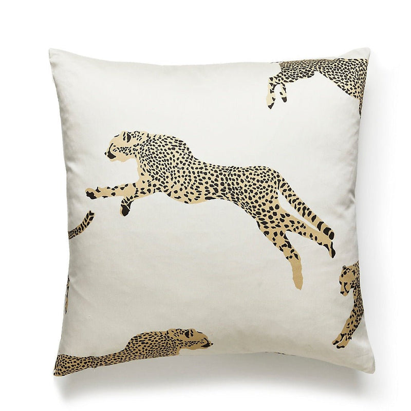 Leaping Cheetah Square Pillow - BlueJay Avenue