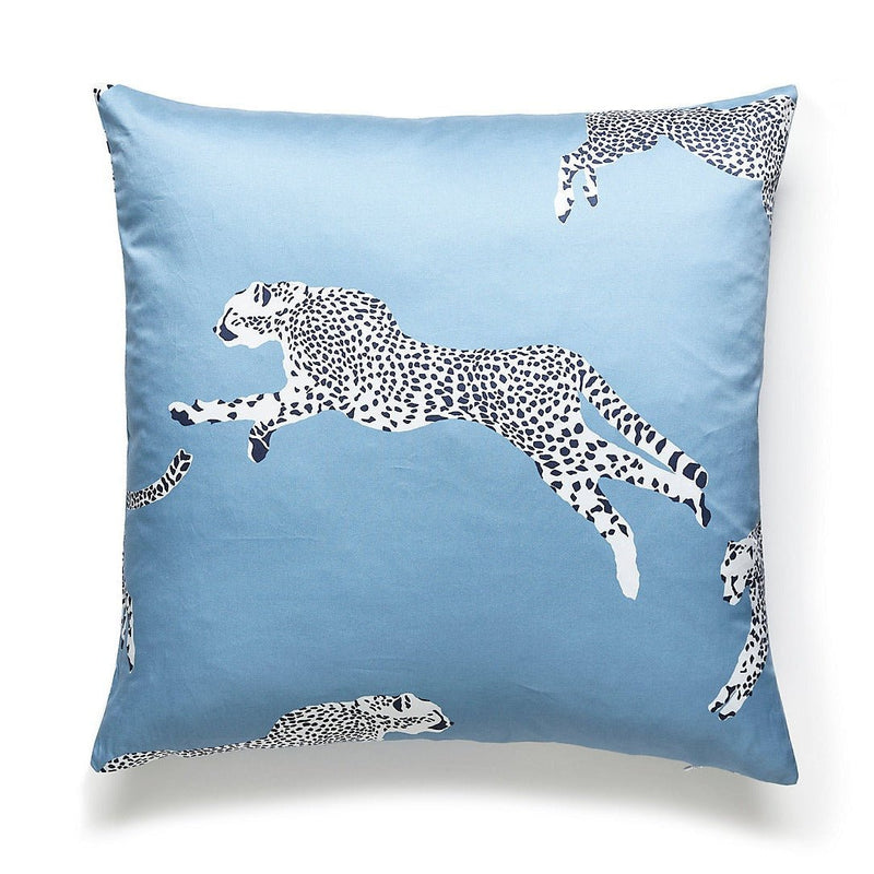 Leaping Cheetah Square Pillow - BlueJay Avenue