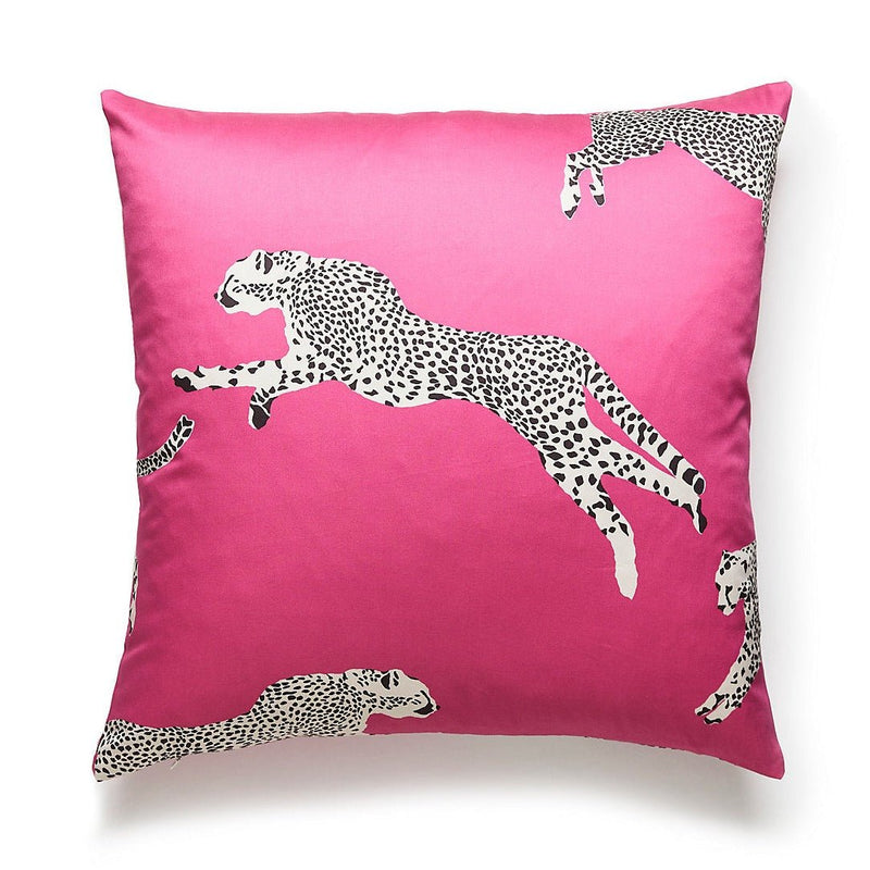 Leaping Cheetah Square Pillow - BlueJay Avenue