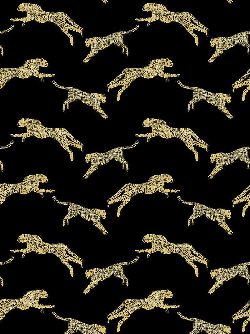 Leaping Cheetah Wallpaper, Black Magic - BlueJay Avenue