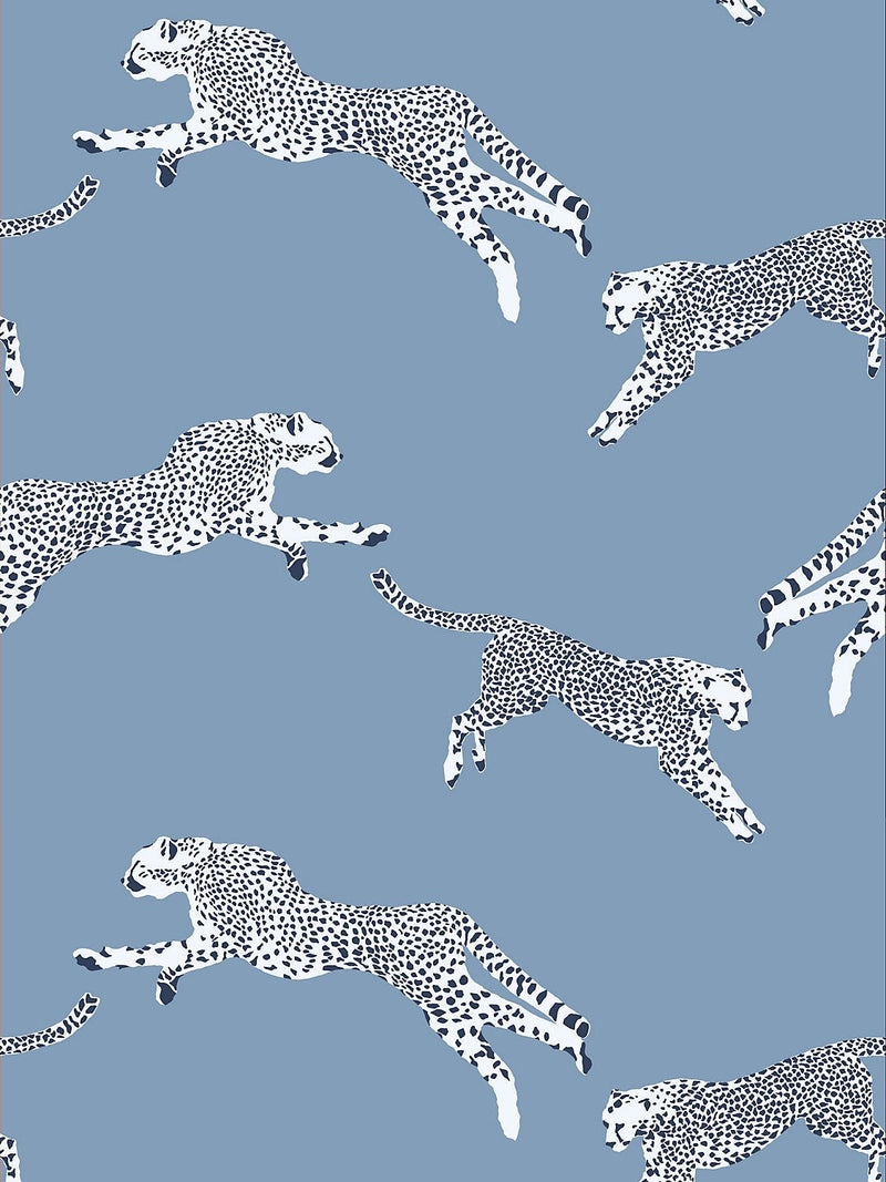 Leaping Cheetah Wallpaper, Cloud Nine - BlueJay Avenue