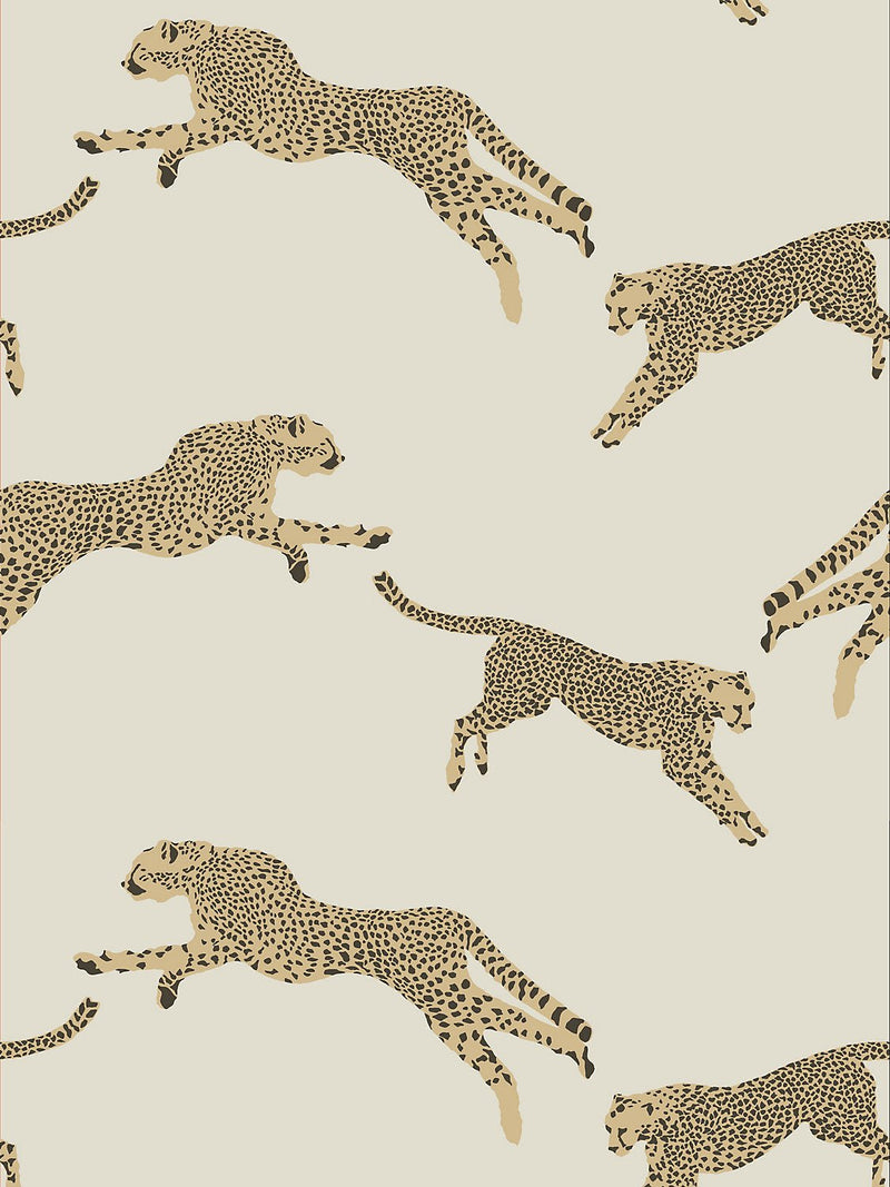 Leaping Cheetah Wallpaper, Dune - BlueJay Avenue