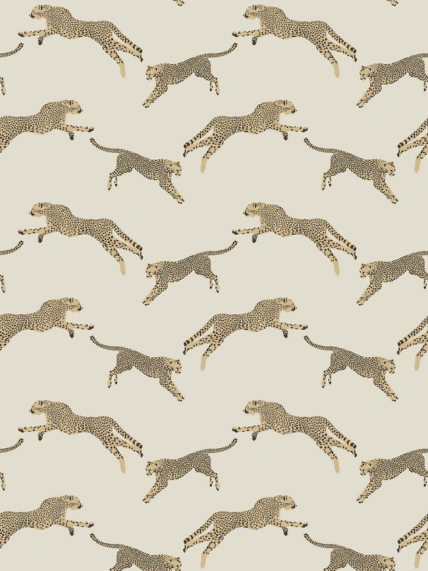 Leaping Cheetah Wallpaper, Dune - BlueJay Avenue